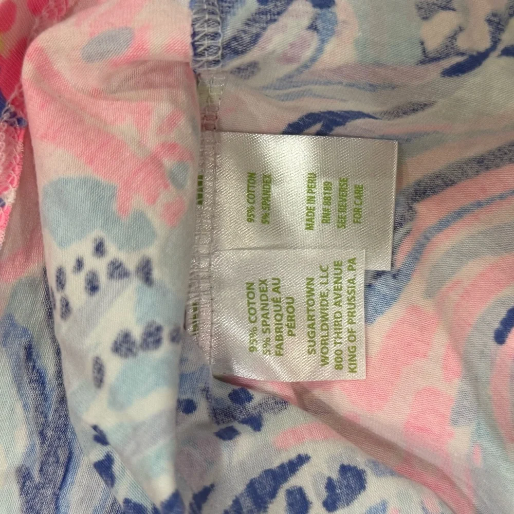 Lilly Pulitzer Waverly Top in Lapis Lazuli Horseshoe Bay Size XL - Picture 4 of 5